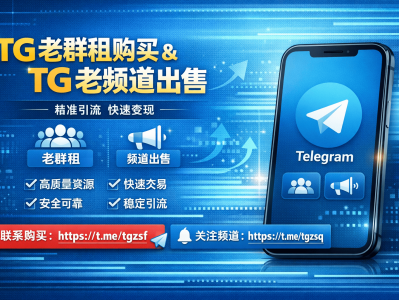 TG老群租购买与TG老频道出售全攻略：安全交易、稳定引流、快速变现指南